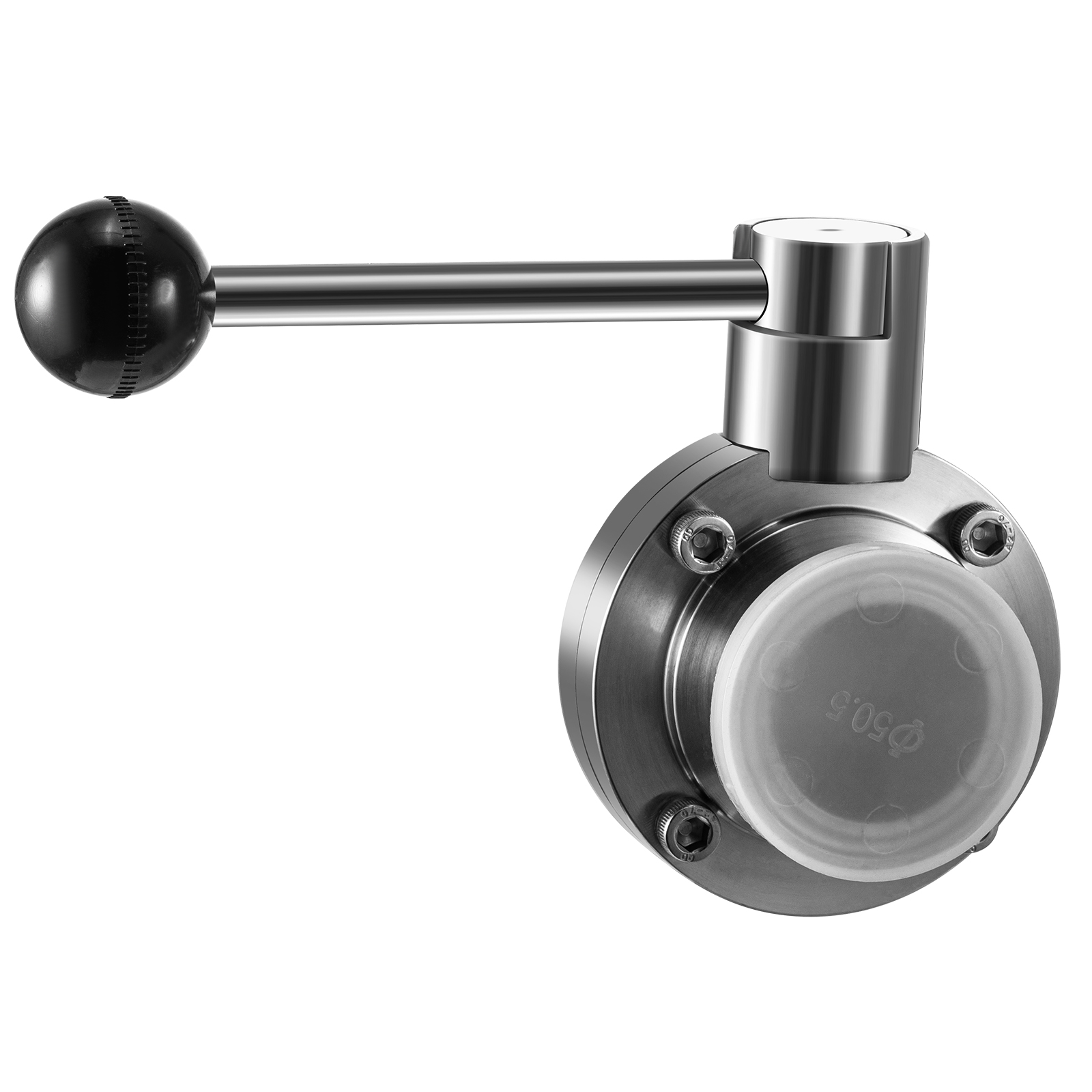 VEVOR Sanitary Butterfly Valve 2 Pack Stainless Butterfly Valve 1.5