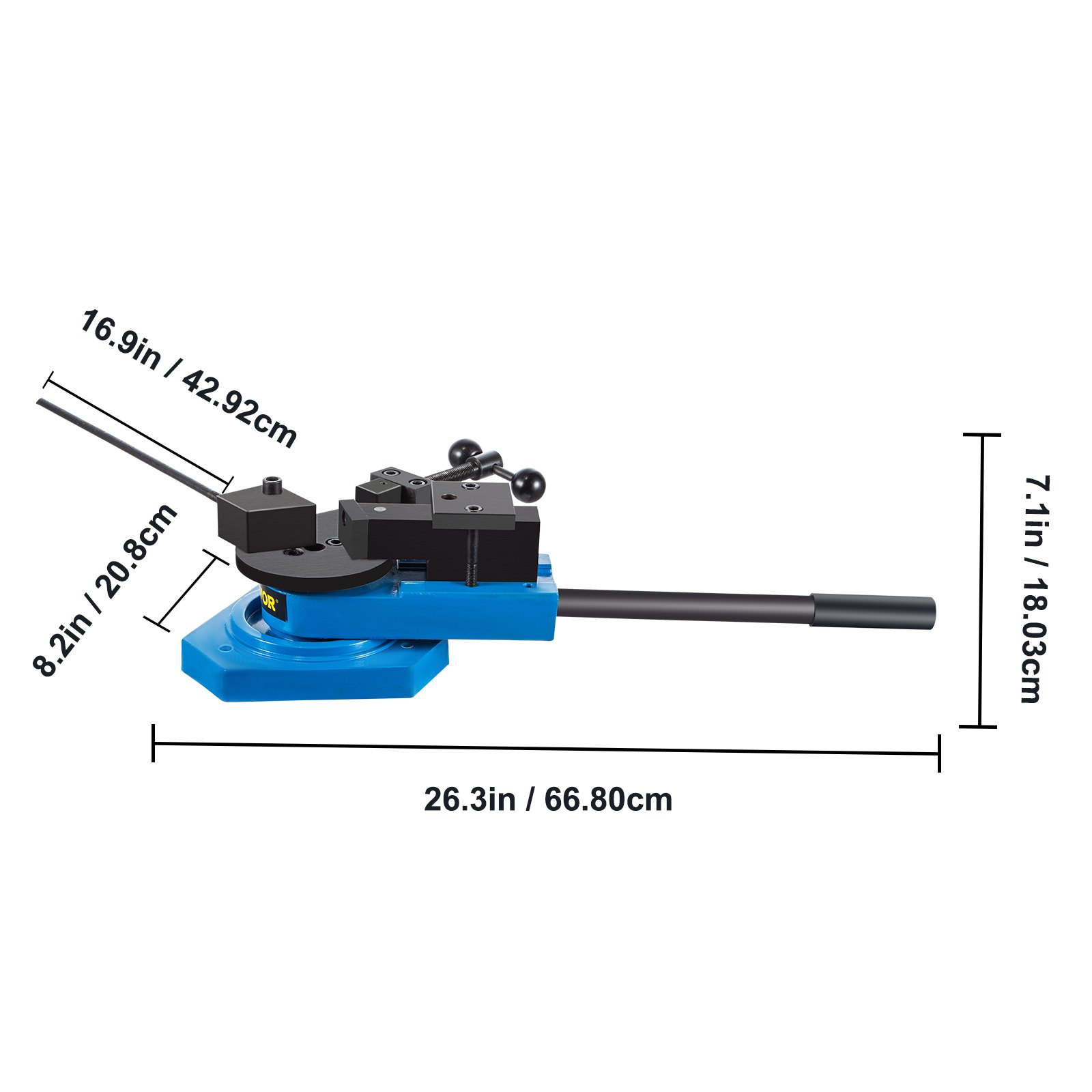 VEVOR SBG40 Metal Scroll Bender HighHardened Steel Scroll Bender Combination of Scroll Radius