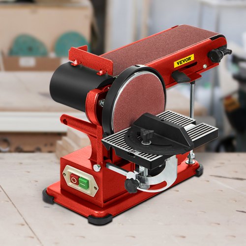 VEVOR Belt Disc Sander 4x36inch and 6inch Disc, Benchtop Disc Sander ...