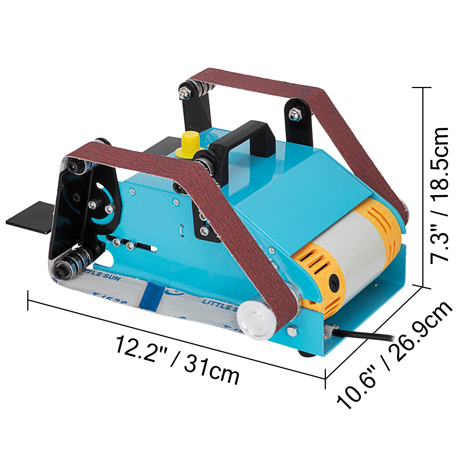 VEVOR 950W Double Axis Bench Belt Sander Grinding Machine Variable Speed Grinder VEVOR AU