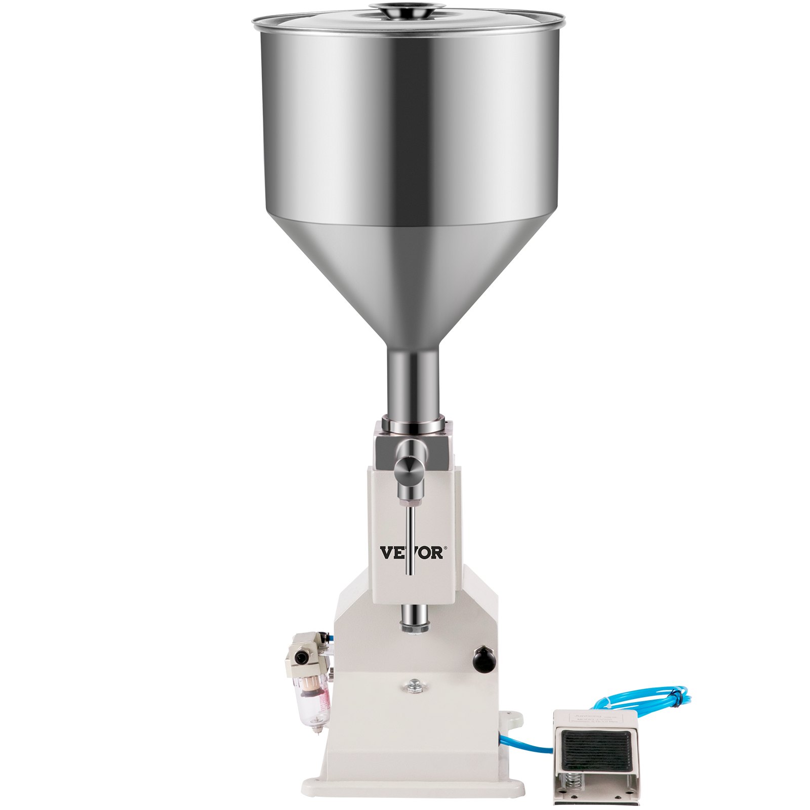 VEVOR A02 Pneumatic Paste Liquid Filling Machine, 550ml Bottle Filler