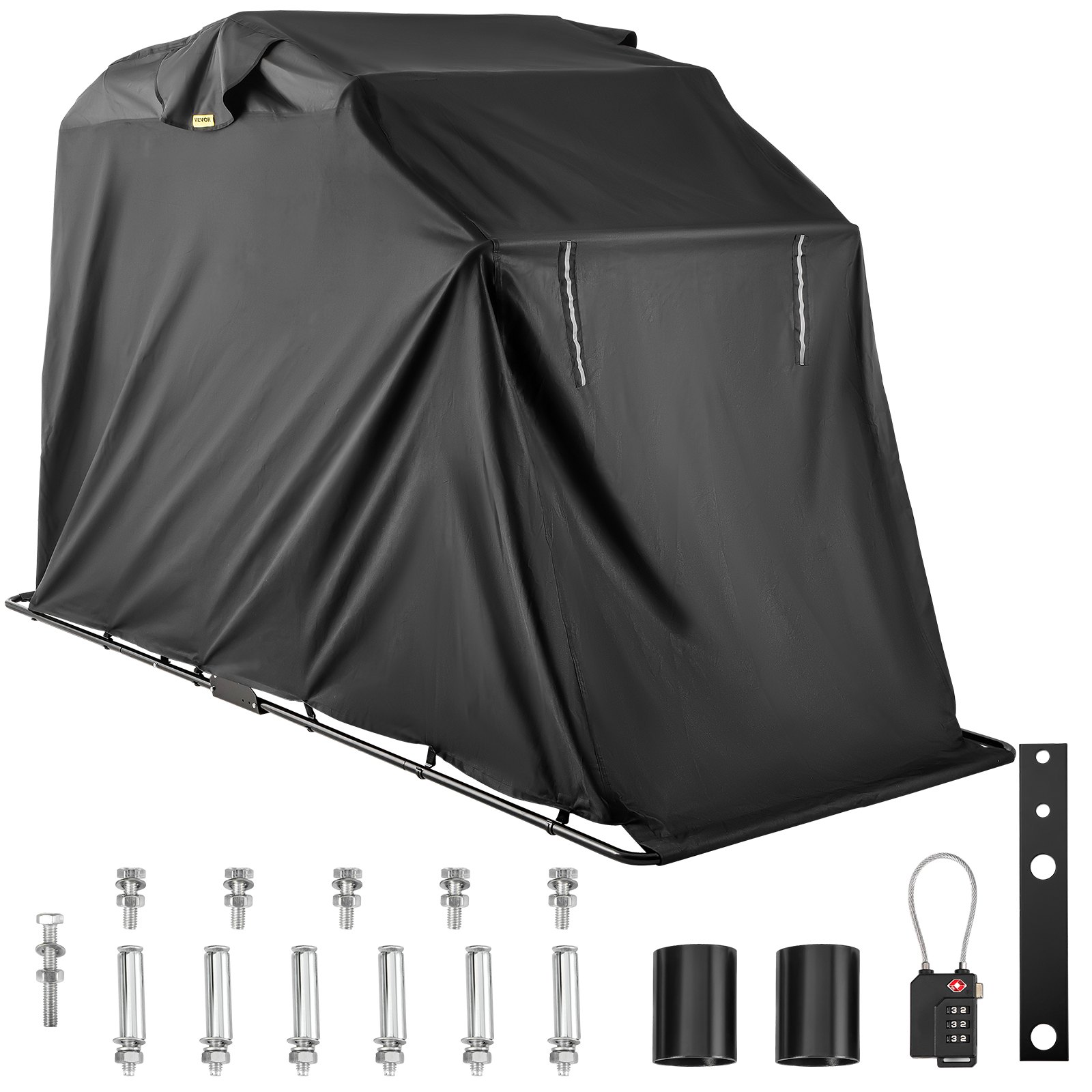 VEVOR Motorcycle Shelter Storage Waterproof Motorbike Storage Tent ...