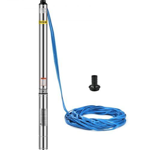 VEVOR Well Pump 3 HP, Submersible Well Pump 220V, Stainless Steel Deep ...