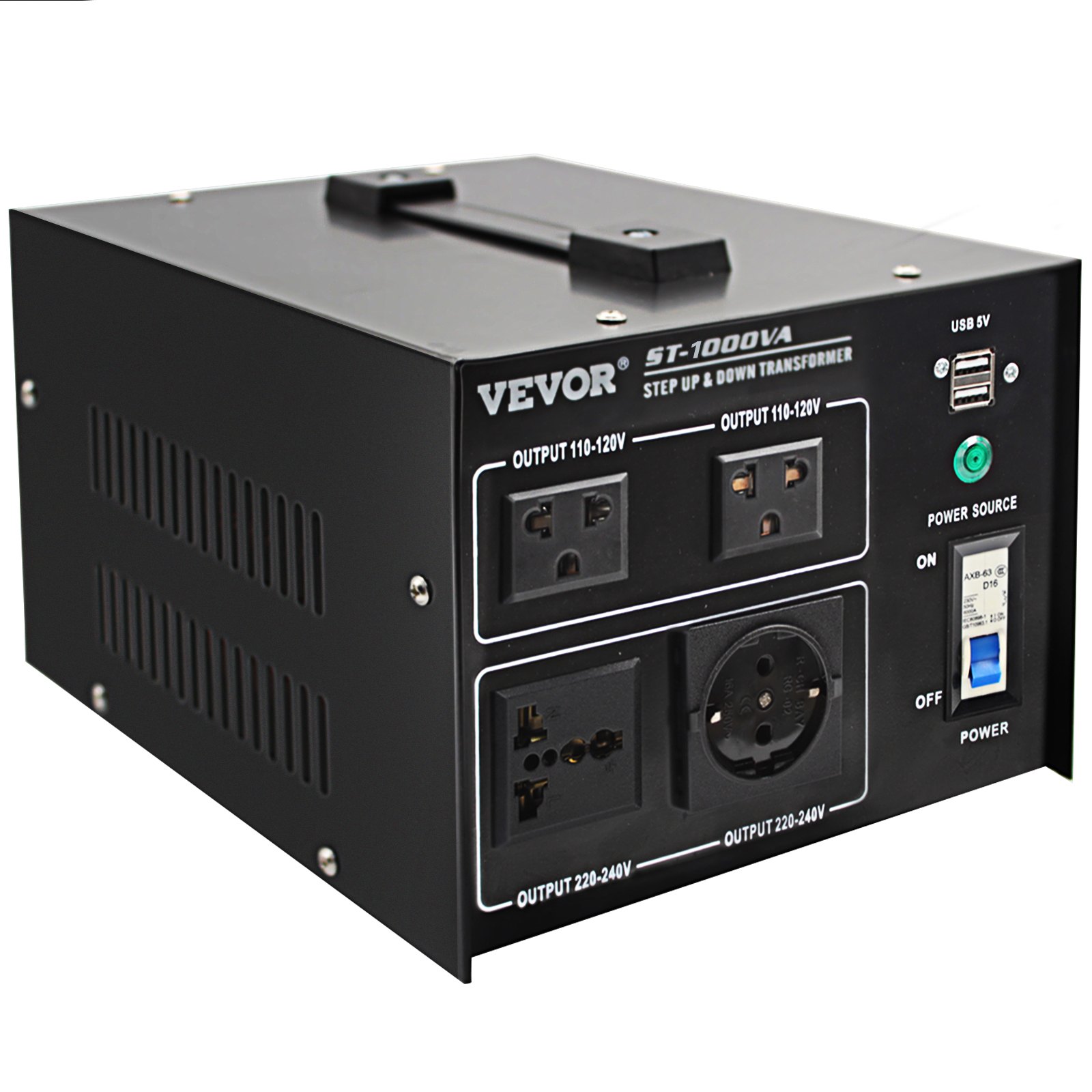 VEVOR Voltage Converter Transformer,1000W Heavy Duty Step Up/Down ...