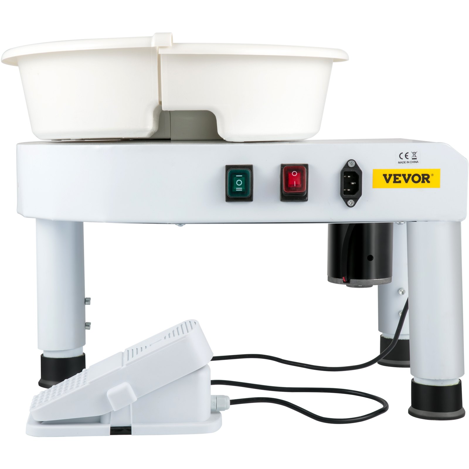 VEVOR Pottery Wheel, 14in Ceramic Wheel Forming Machine, 0300RPM Speed 07.8in Lift Table