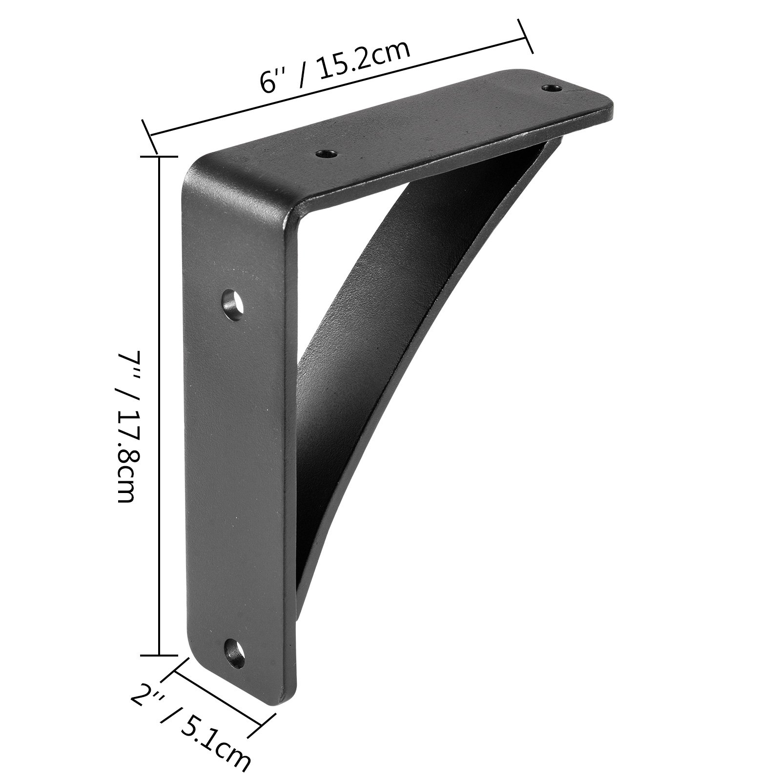 Vevor 2 Pack Steel Shelf Bracketsheavy Duty Hand Welded Steel Brackets