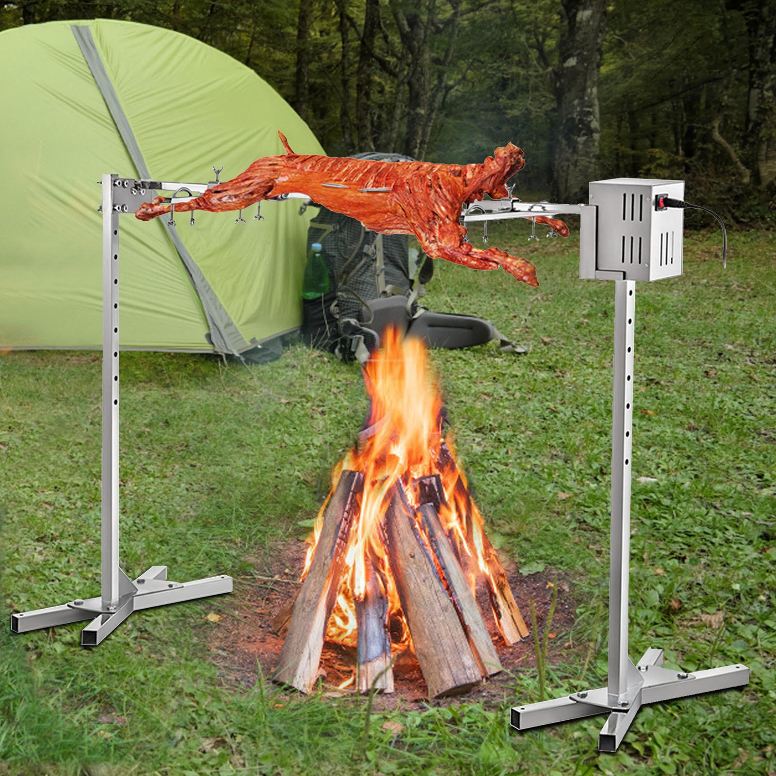 VEVOR 46'' Electric BBQ Rotisserie Grill Kit，Max Capacity 90 LB