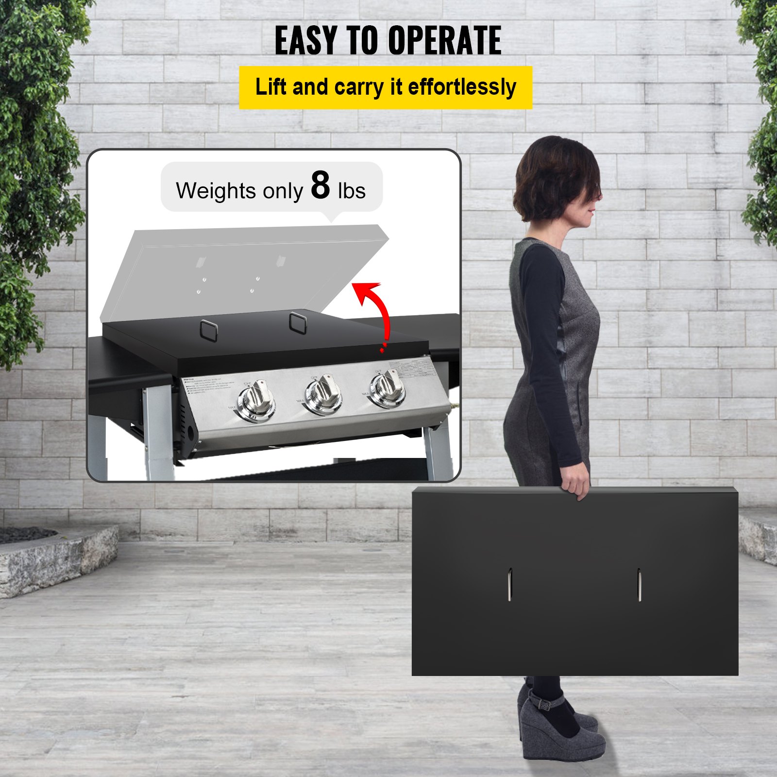 VEVOR Griddle Lid Cover, Work with 28" Blackstone Griddle, Powder