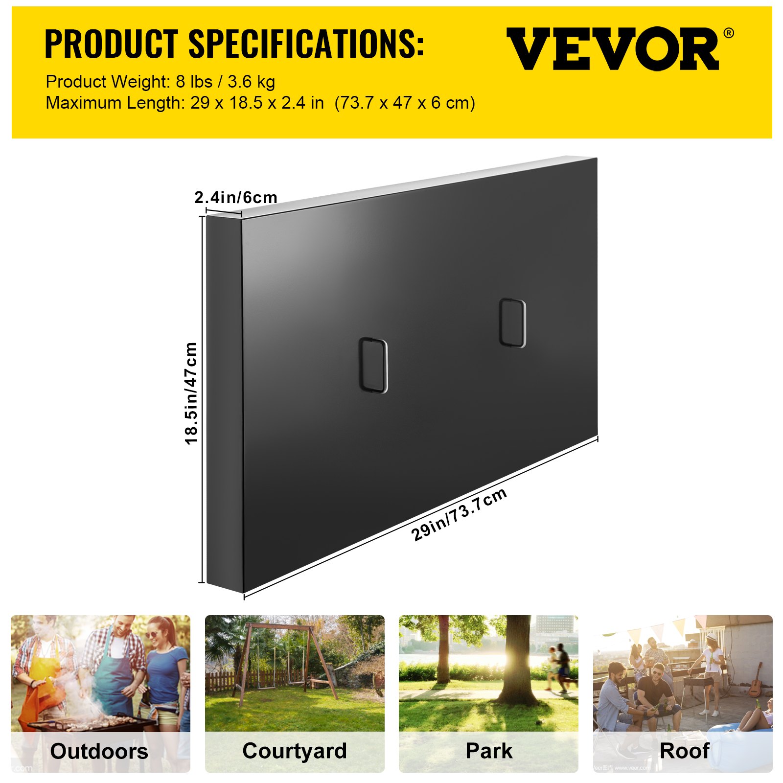 VEVOR Griddle Lid Cover, Work with 28" Blackstone Griddle, Powder