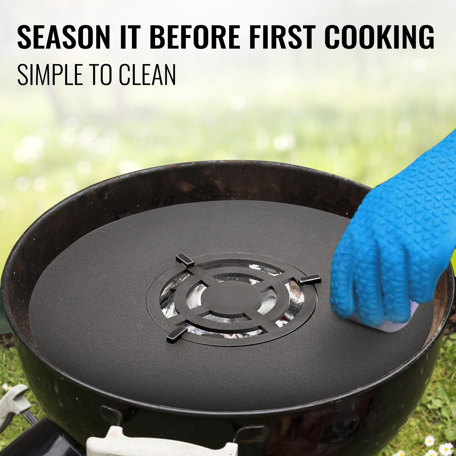 VEVOR 40" Replacement BBQ Grill Griddle Grate, Carbon Steel Griddle