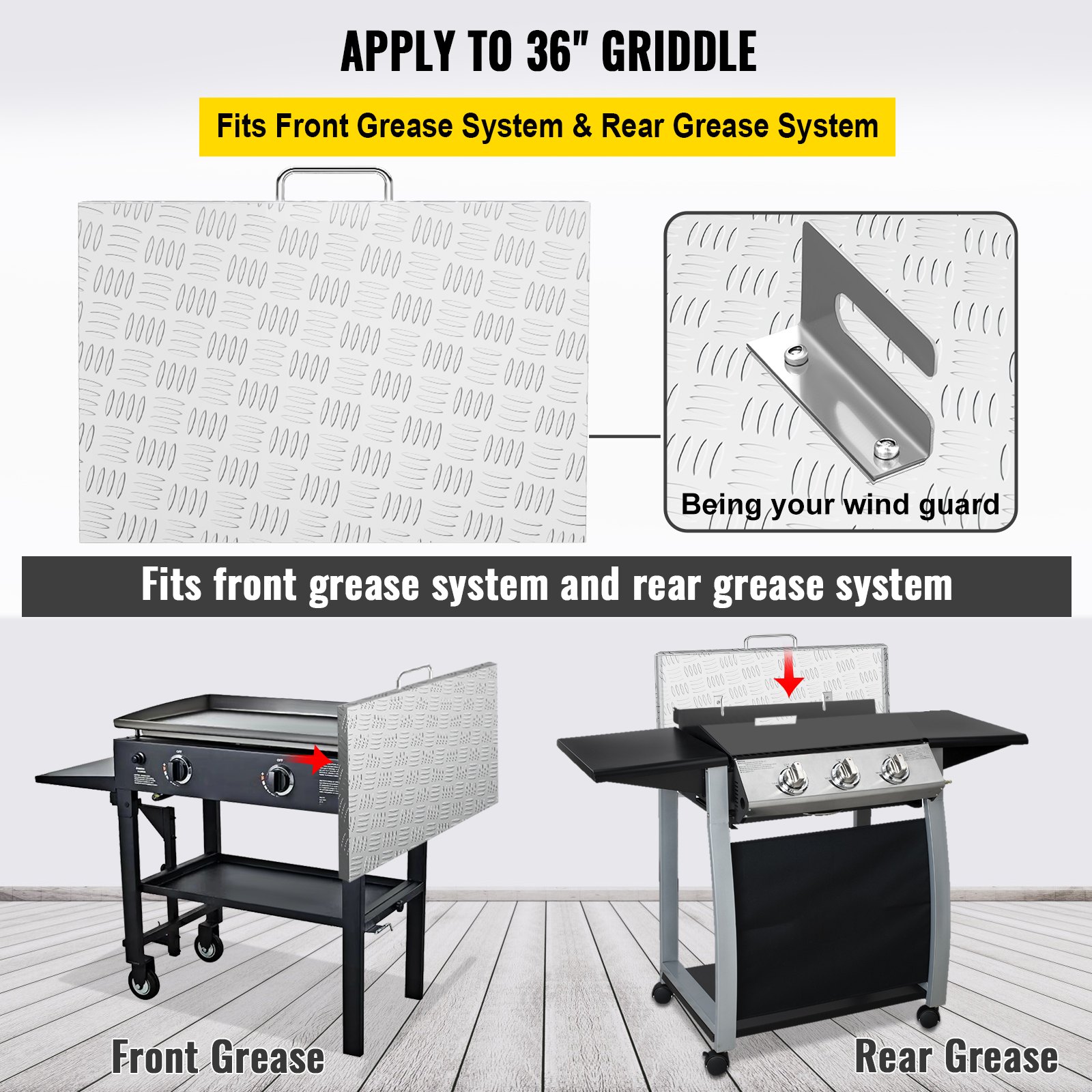 VEVOR Griddle Lid Cover, Work with 36" Blackstone Griddle, Aluminum