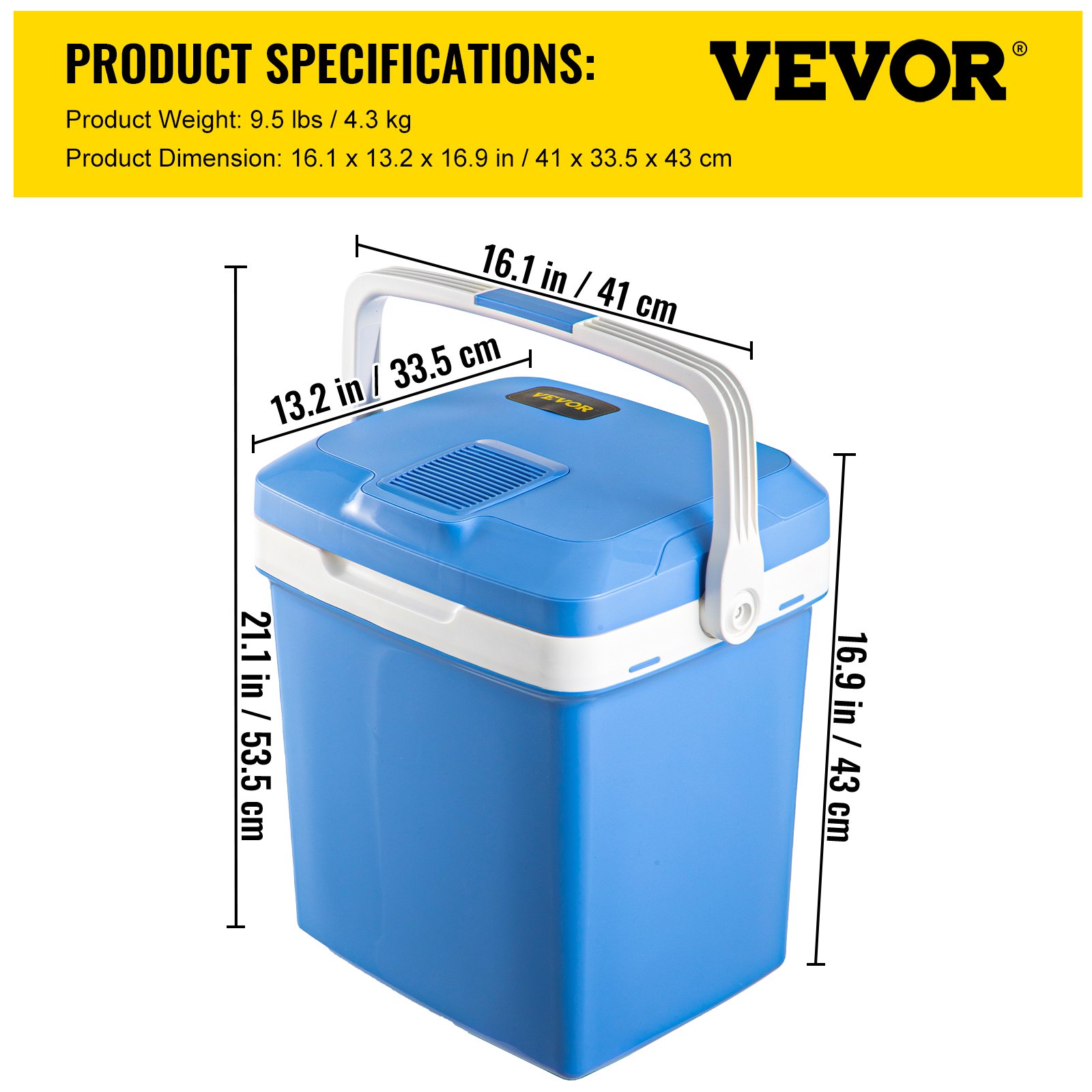 VEVOR Electric Cooler and Warmer, 28 Quart Portable Thermoelectric