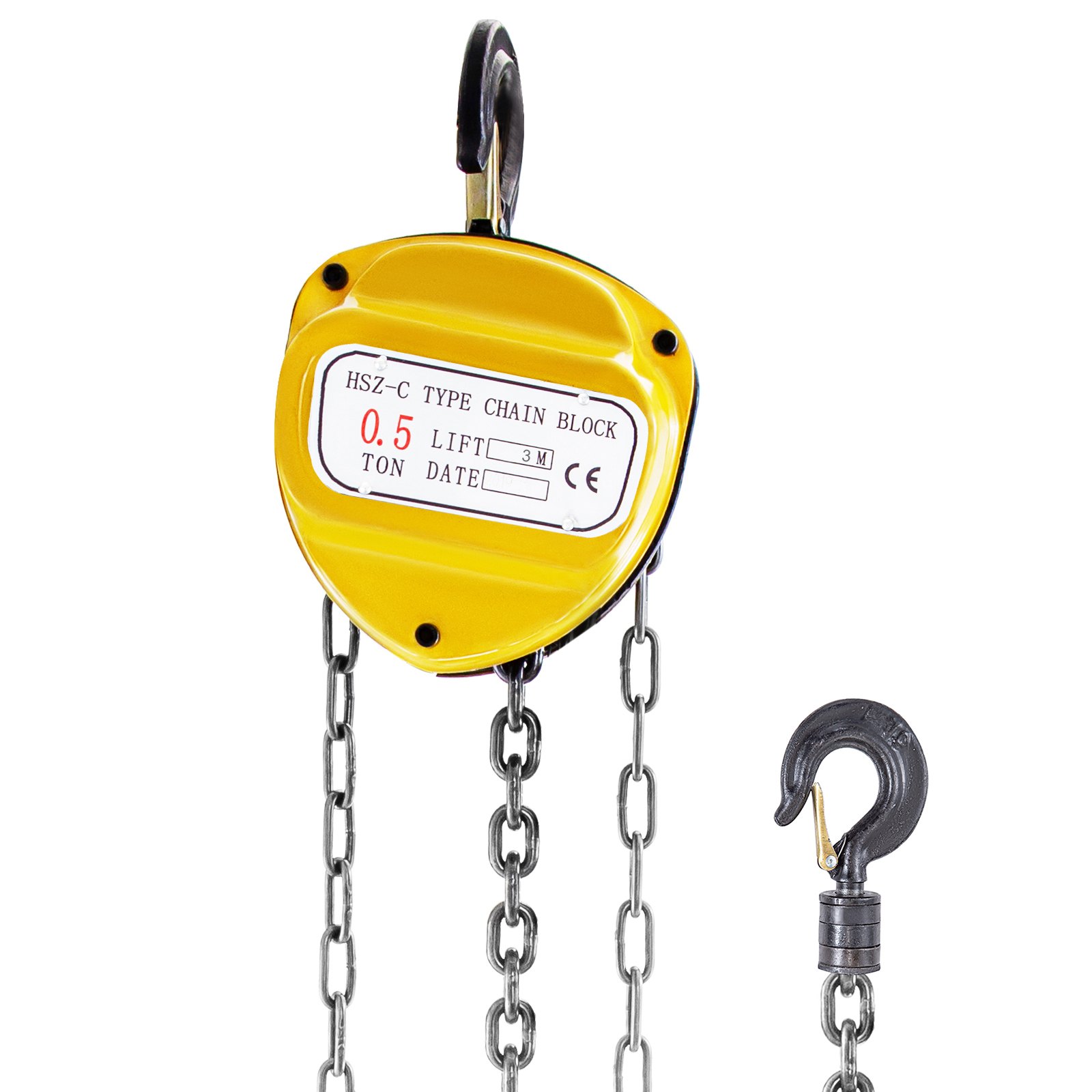 VEVOR Chain Hoist 1100lbs/0.5ton, Chain Block Hoist Manual Chain Hoist