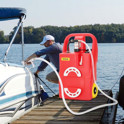 VEVOR Fuel Caddy, 32 Gallon, Portable Fuel Storage Tank On-Wheels, with ...