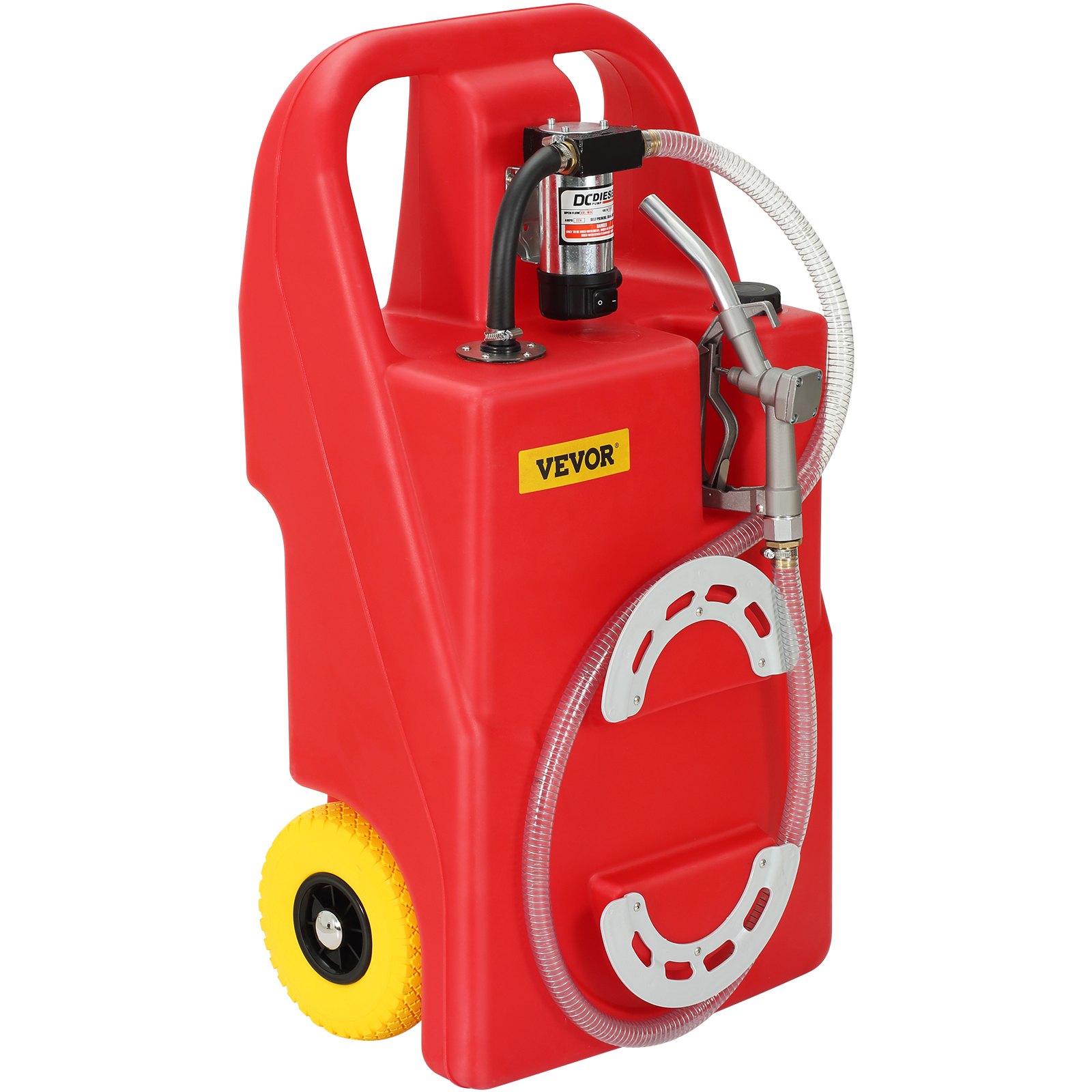 VEVOR Fuel Caddy 32 Gallon Portable Diesel Tank OnWheels Automatic 12V DC Pump VEVOR US