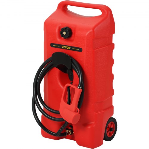 VEVOR 14 Gallon Fuel Caddy, Gas Storage Tank on-Wheels, with Siphon ...