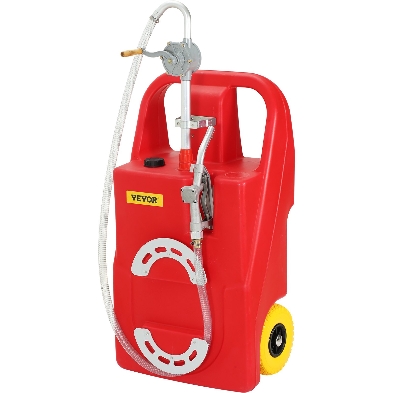 VEVOR Fuel Caddy 32 Gallon Portable Gas Diesel Tank On-Wheels with ...