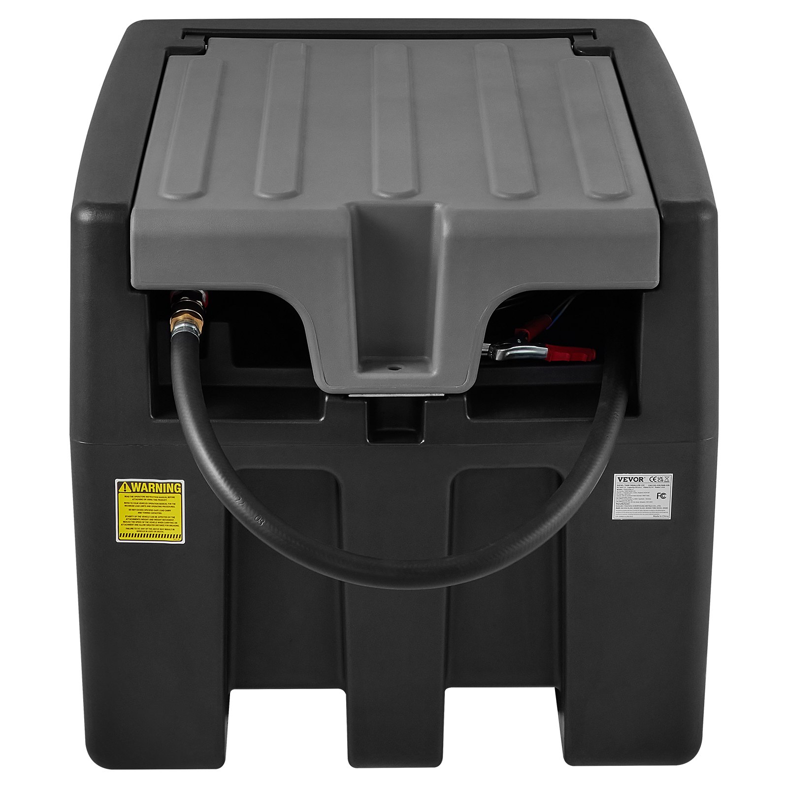 VEVOR Portable Diesel & Gasoline Tank, 48 Gallon, 10.6GPM Flow Rate