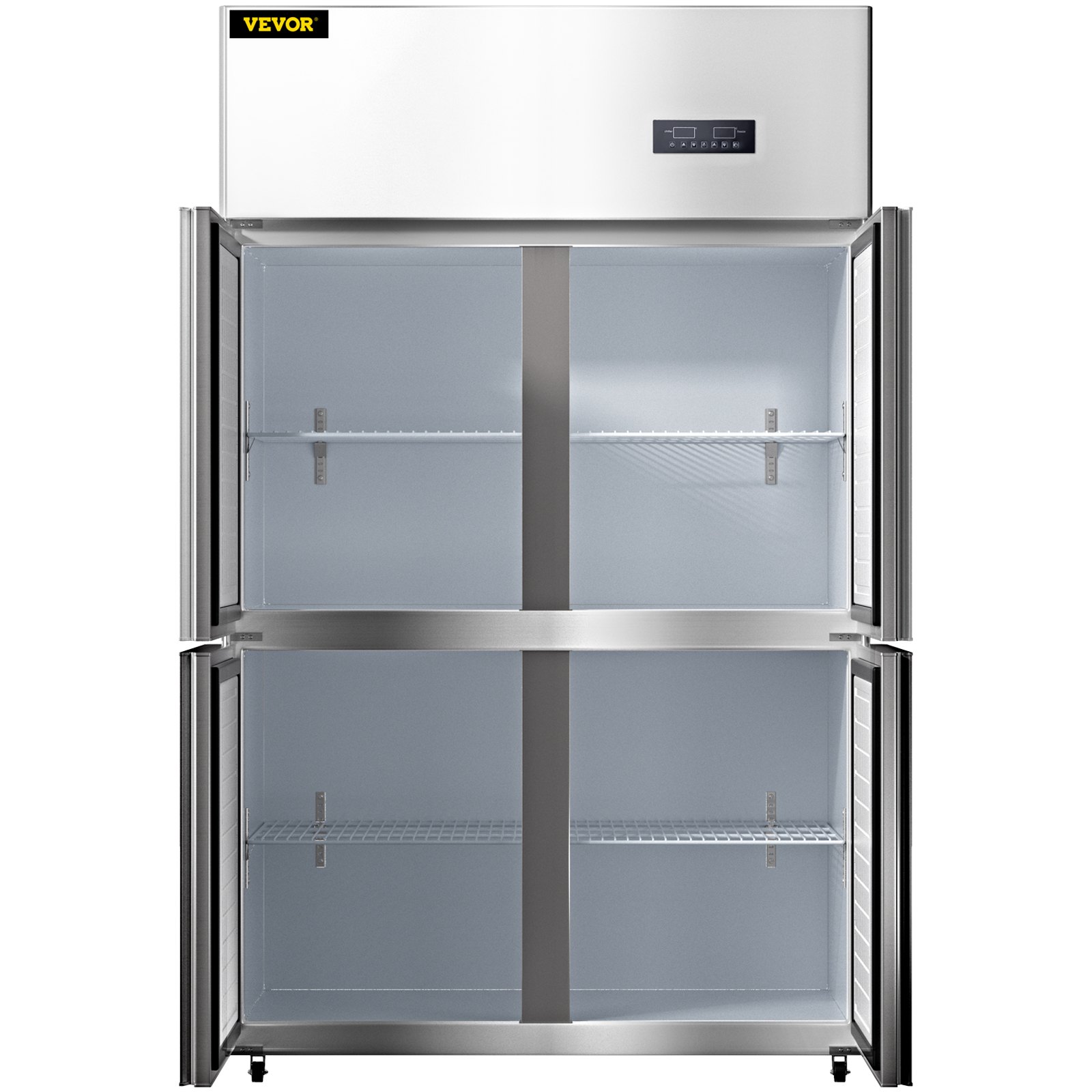 VEVOR VEVOR Commercial Reachin Refrigerator, 4 Doors Upright Beverage