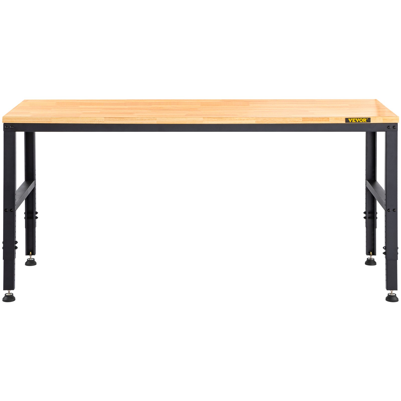 VEVOR Adjustable Height Workbench 61L x 20W Work Bench Table w/ Power Outlets