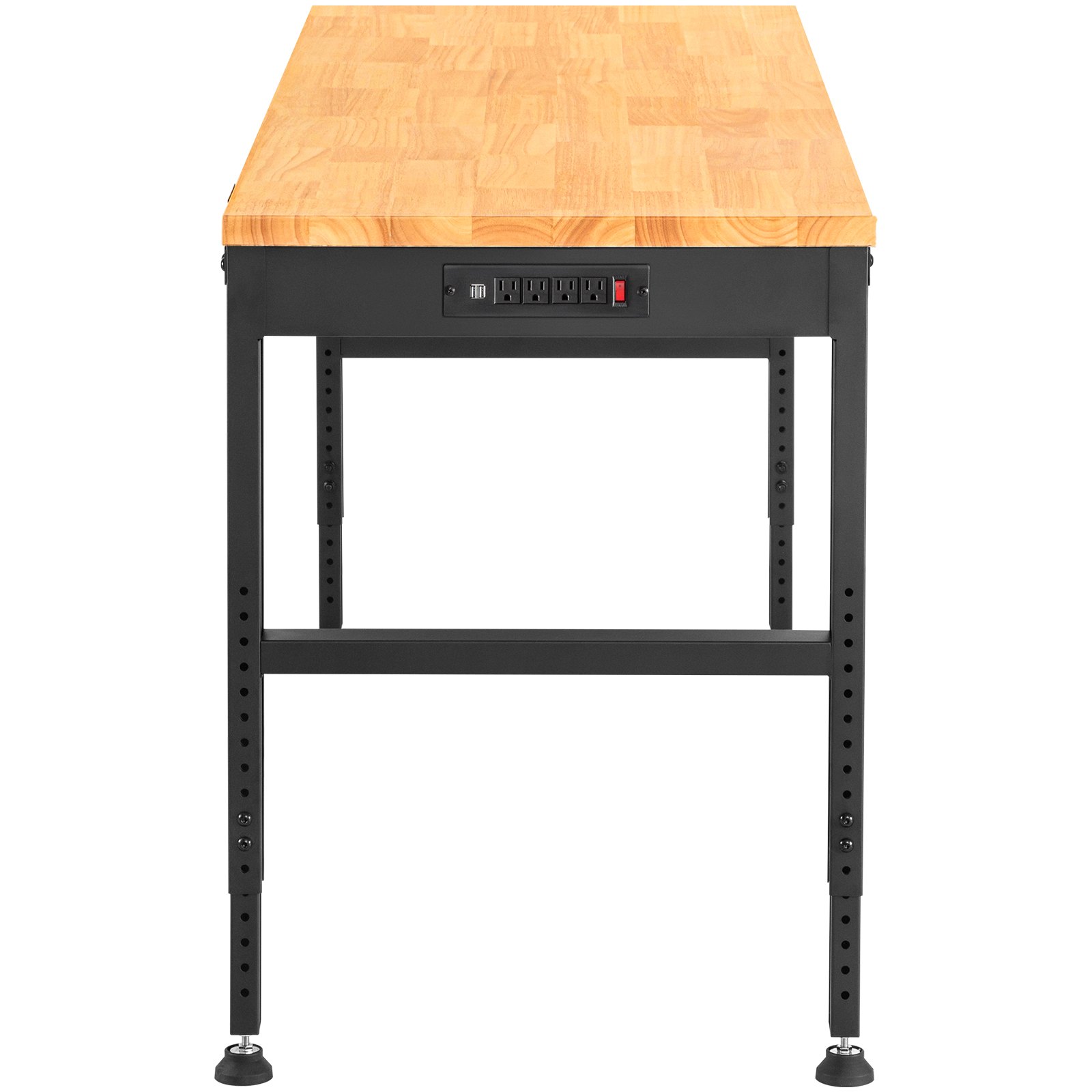 VEVOR Workbench Adjustable Height, 72" L X 25" W Garage Table With 28.5 ...