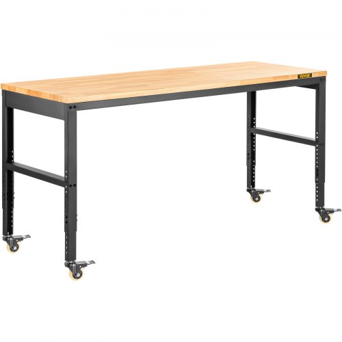 VEVOR Workbench Adjustable Height, 48" L X 20" W X 40.9" H Garage Table ...