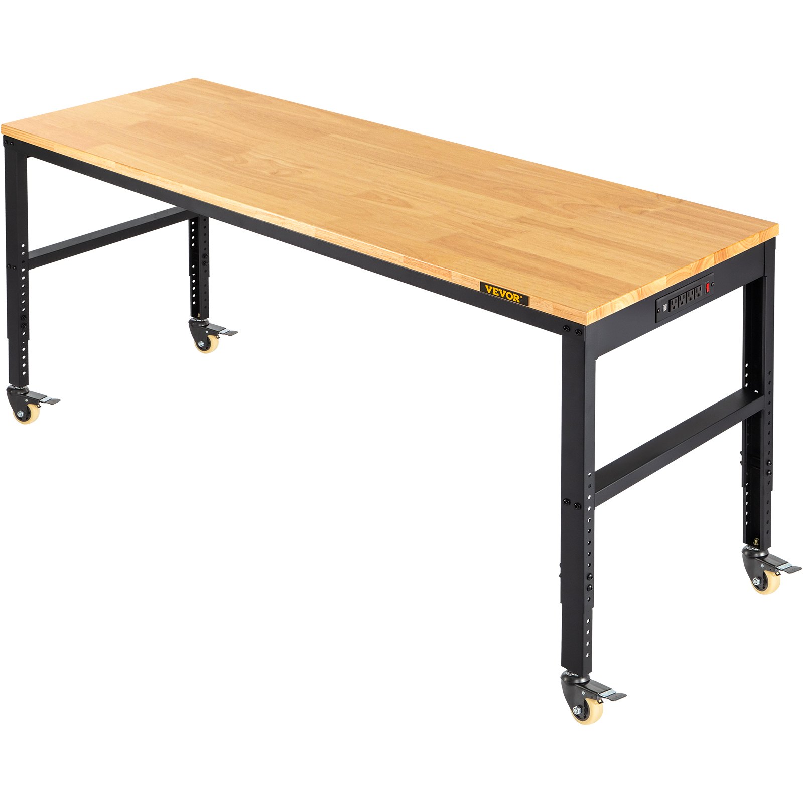 VEVOR Workbench Adjustable Height, 48" L X 20" W X 40.9" H Garage Table ...