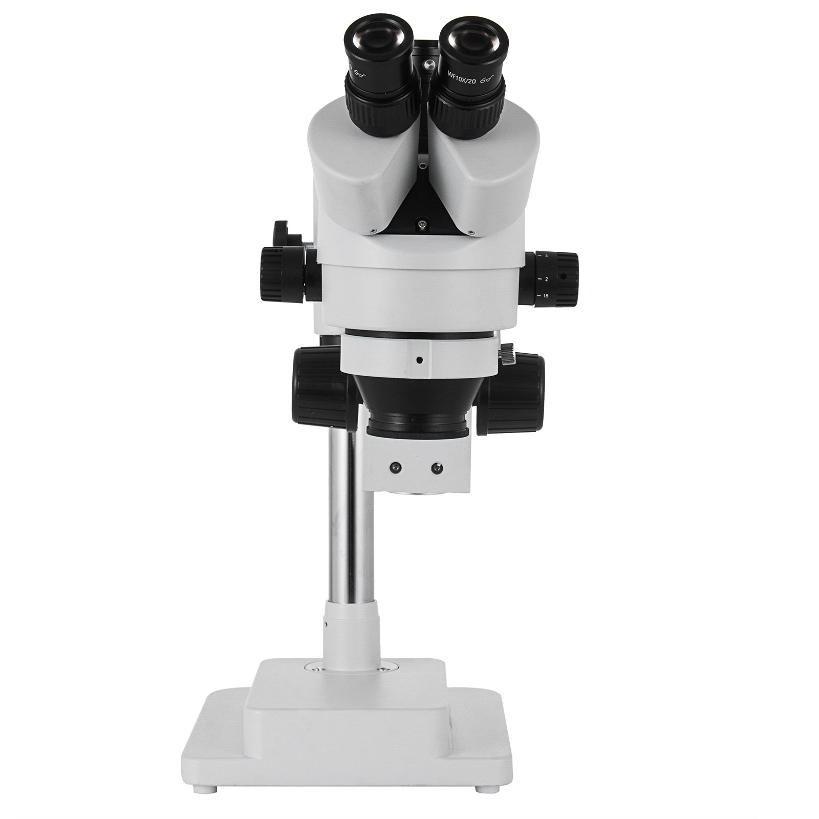 VEVOR 3.5x90x Simulfocal Zoom Trinocular Stereo Microscope Dual Arm