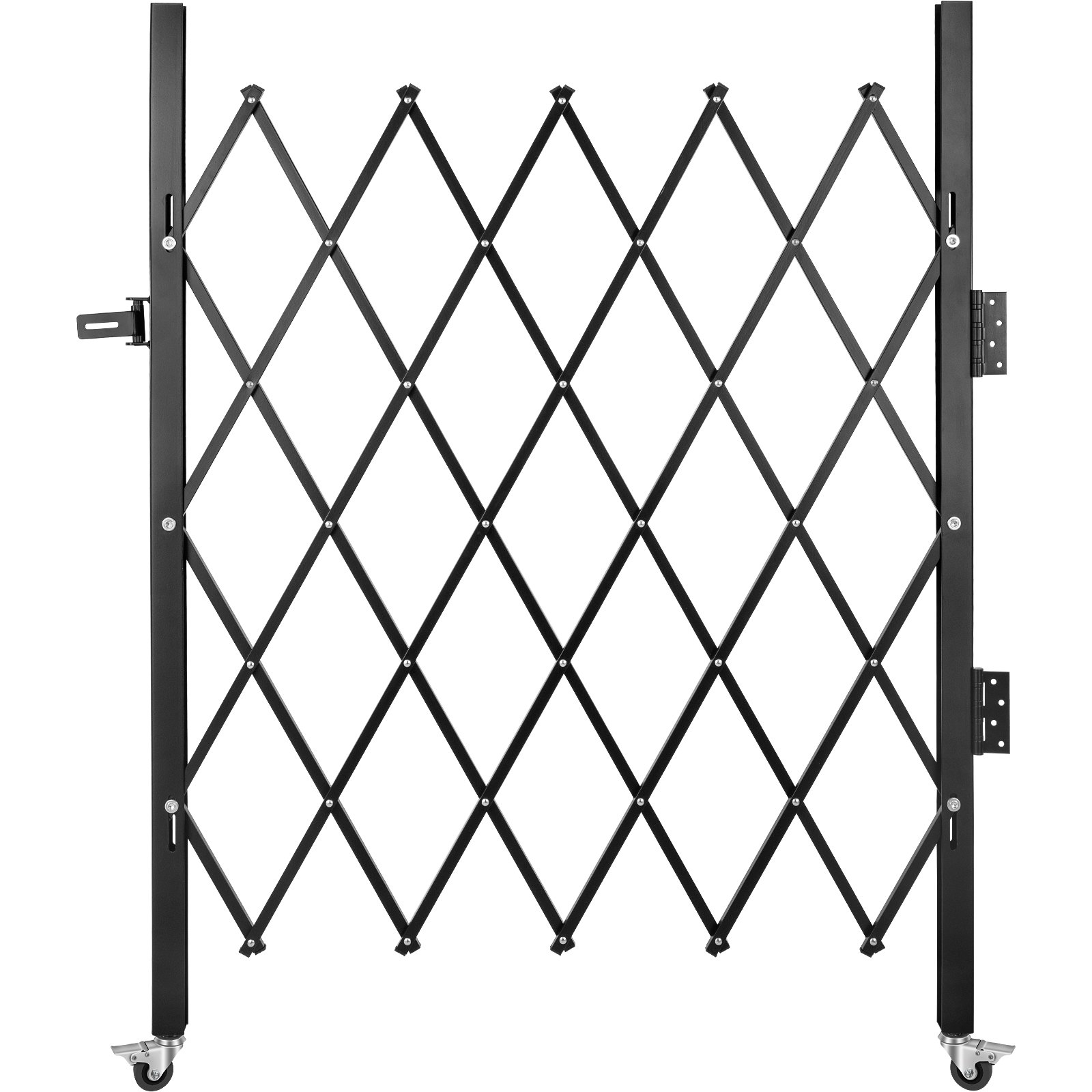 VEVOR Single Folding Security Gate, 48" H x 37" W Folding Door Gate