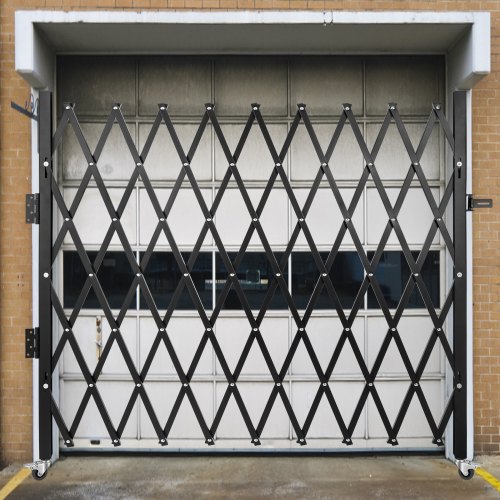 VEVOR Single Folding Security Gate, 6-1/2' H x 7-1/2' W Folding Door ...