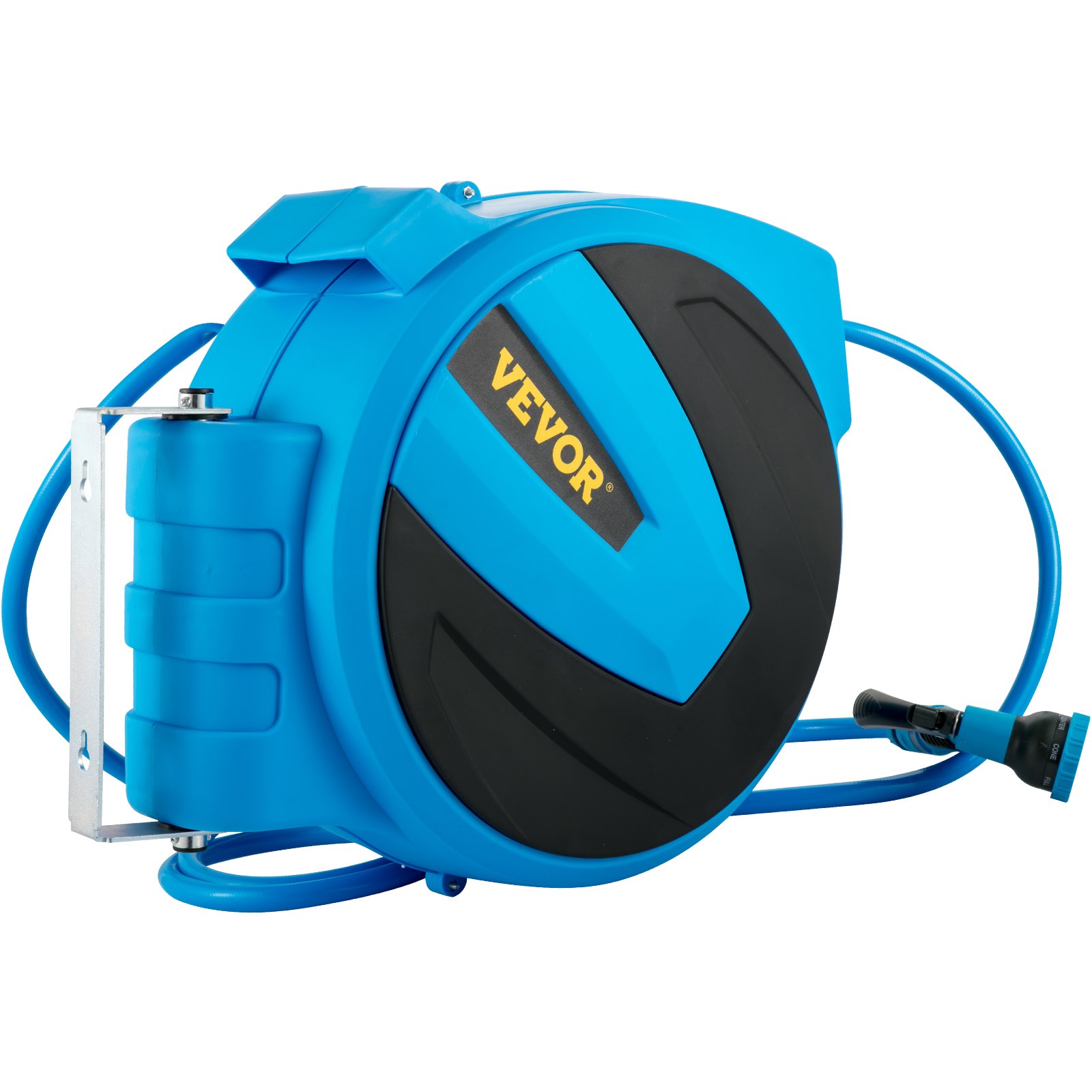 VEVOR Retractable Hose Reel, 5/8 inch x 50 ft, Any Length Lock ...