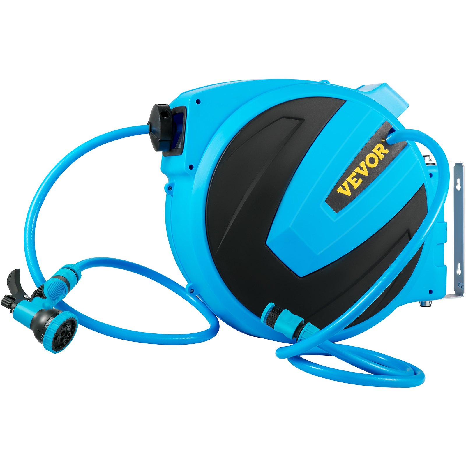 VEVOR Retractable Hose Reel, 5/8 inch x 50 ft, Any Length Lock