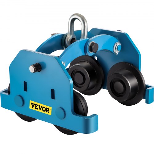 VEVOR Manual Trolley, 4400LBS/2Ton Load Capacity Beam Trolley, 2.86.9 inch Adjustable Width