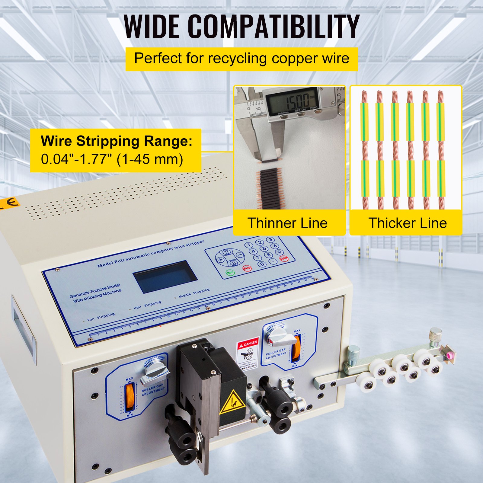 VEVOR SWT508SD Computer Wire Cutting Stripping Peeling Machine 0.14