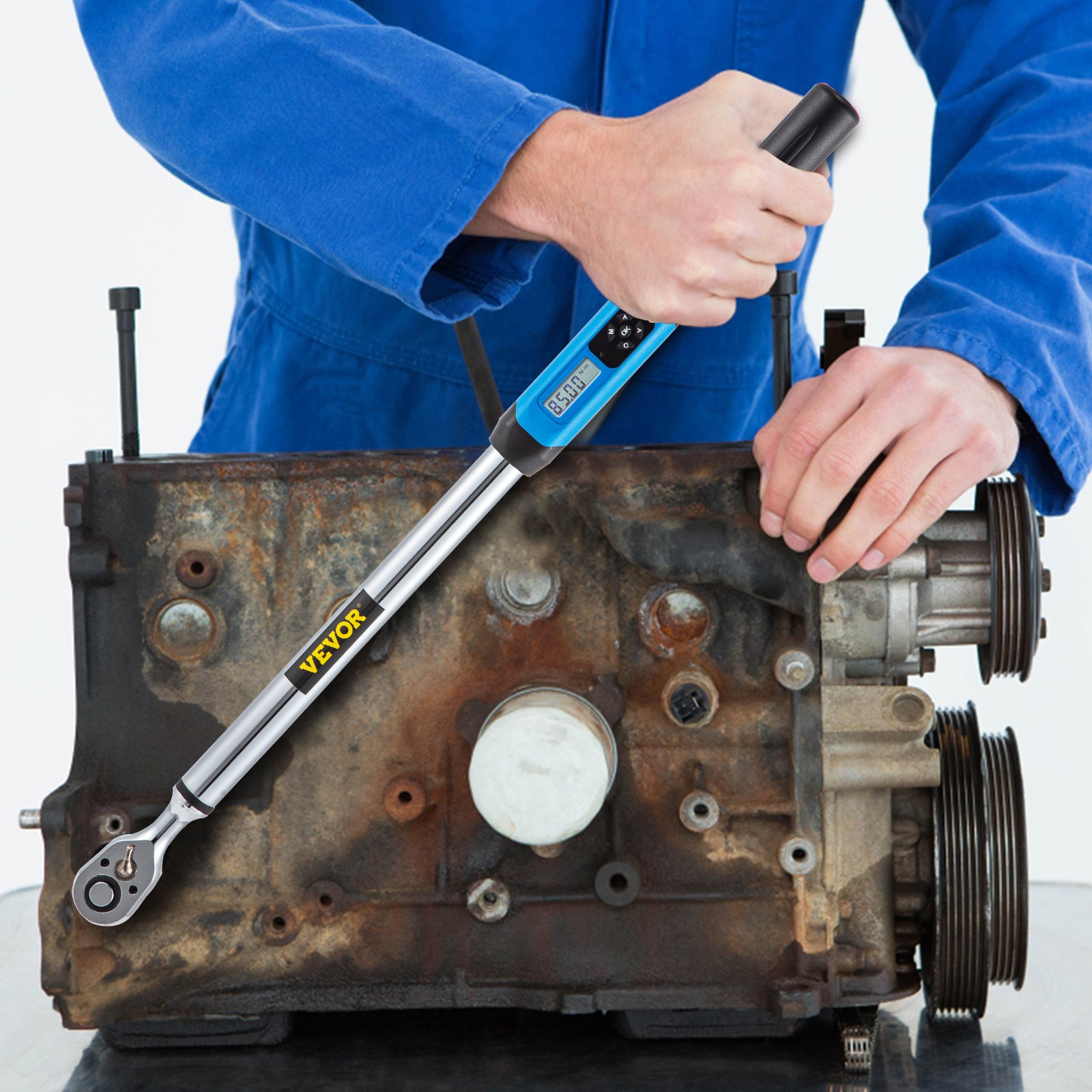 VEVOR Digital Torque Wrench, 1/2" Drive Electronic Torque Wrench