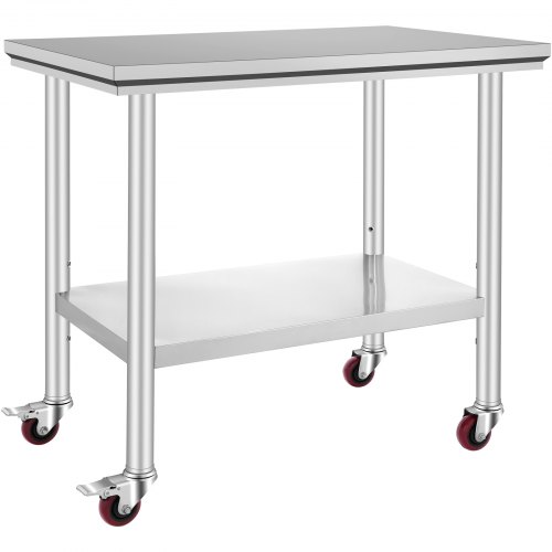 VEVOR VEVOR Stainless Steel Catering Work Table 36x24 Inch Commercial ...