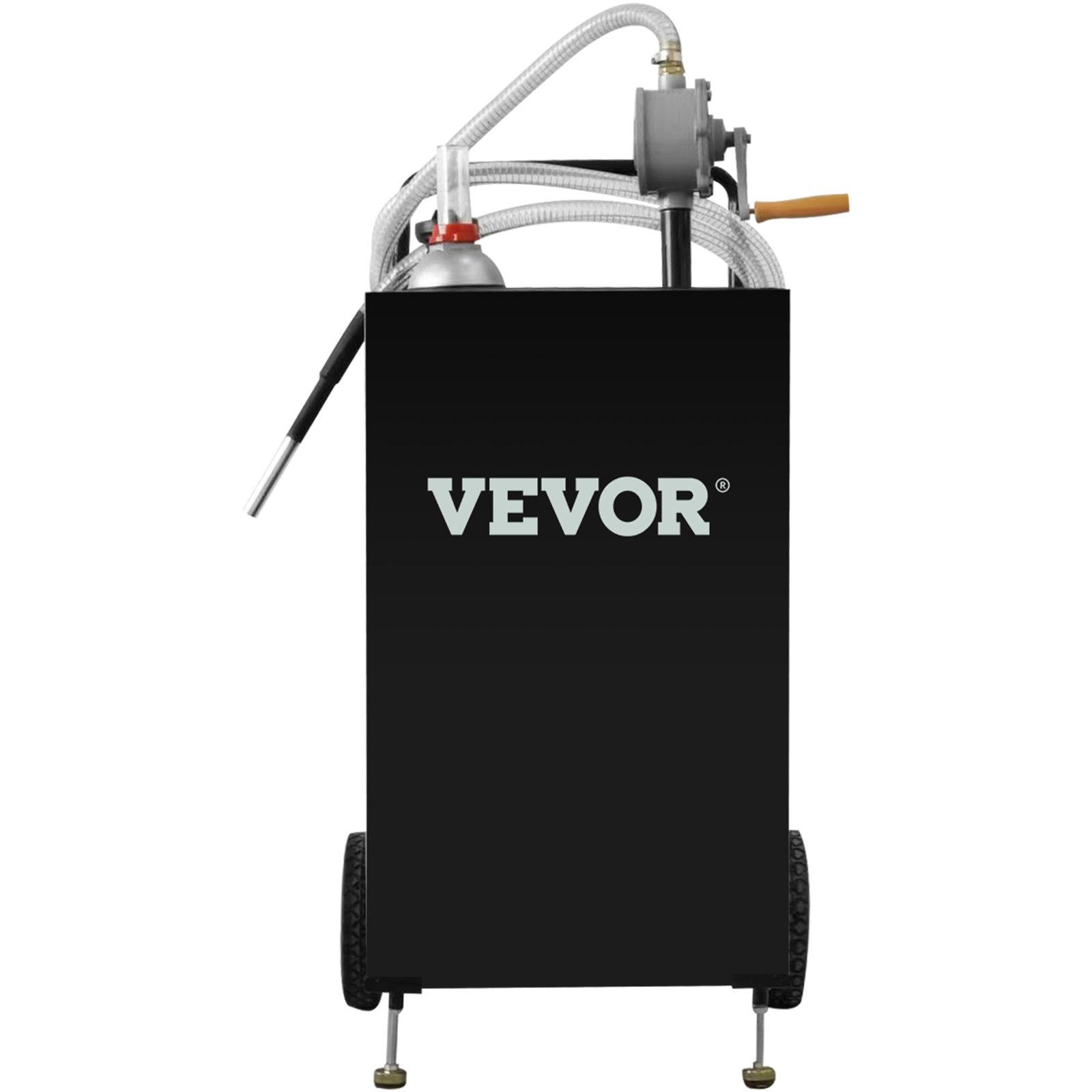 VEVOR 30 Gallon Gas Caddy, Fuel Storage Tank with Wheels, Portable Fuel Caddy with Manuel