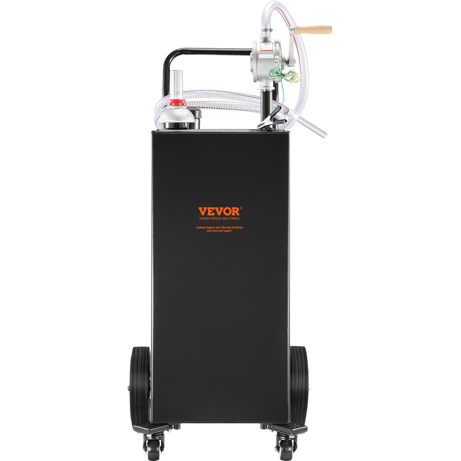 VEVOR Fuel Caddy, 35 Gallon, Gas Storage Tank on 4 Wheels, with Manuel