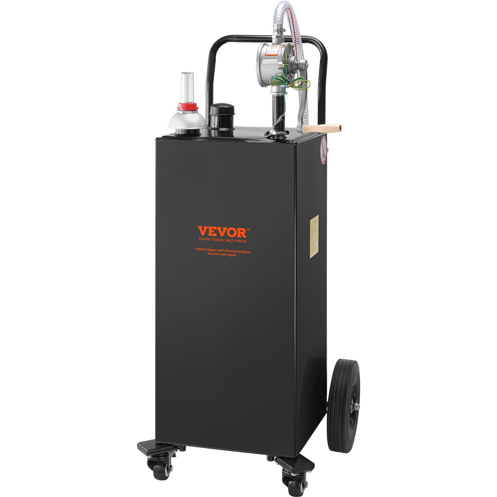 VEVOR Fuel Caddy, 35 Gallon, Gas Storage Tank on 4 Wheels, with Manuel