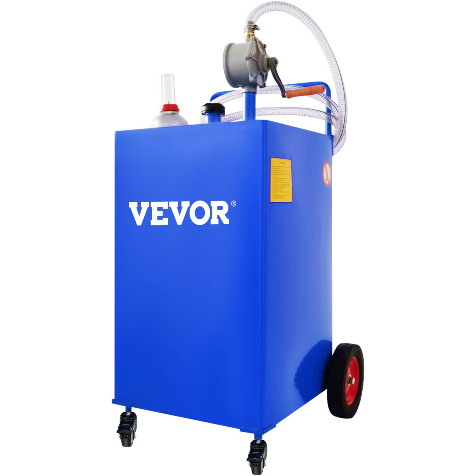 VEVOR 30 Gallon Fuel Caddy, Gas Storage Tank & 4 Wheels, with Manuel