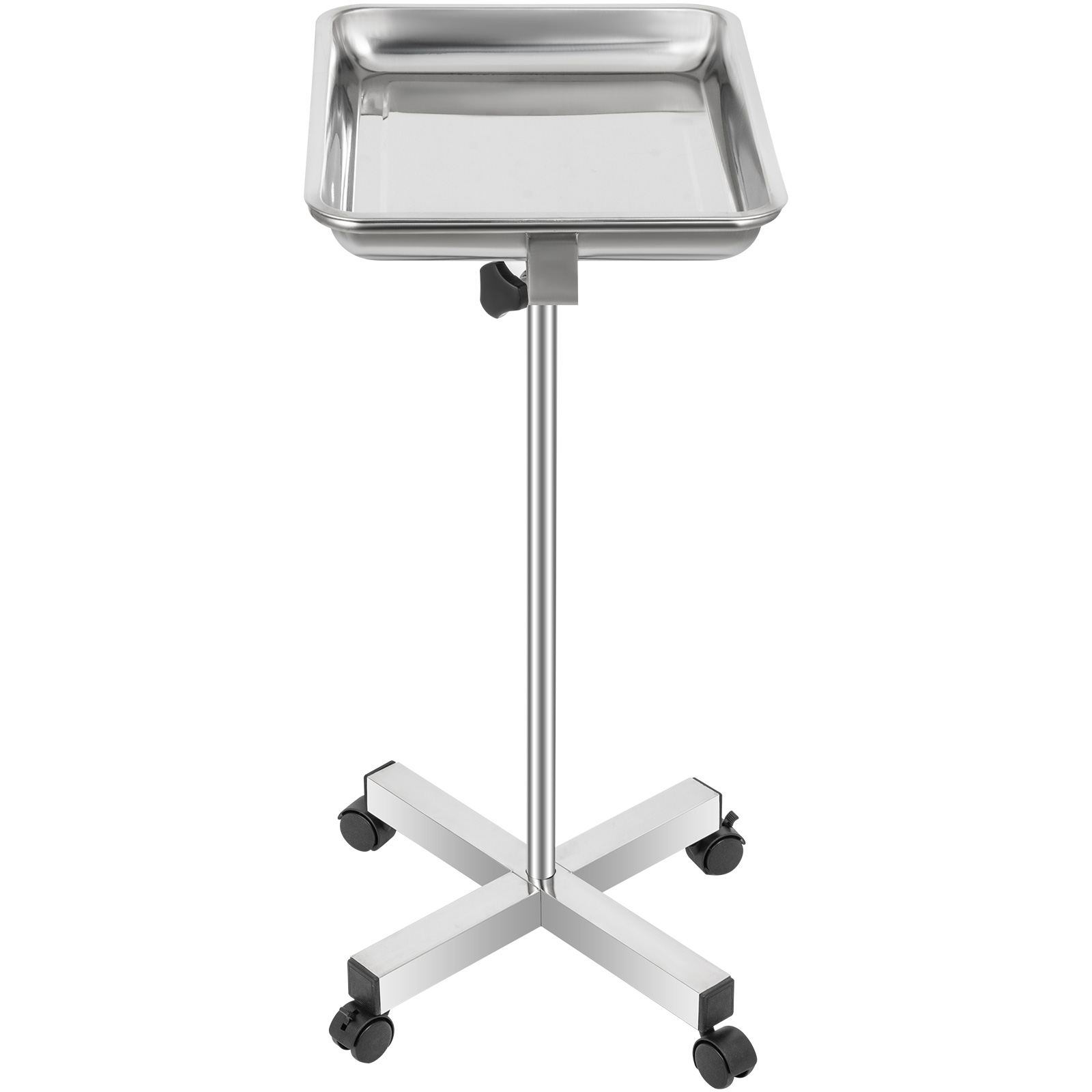 VEVOR Mayo Tray Stainless Steel Mayo Stand 18x14 Inch Trolley Mayo Tray