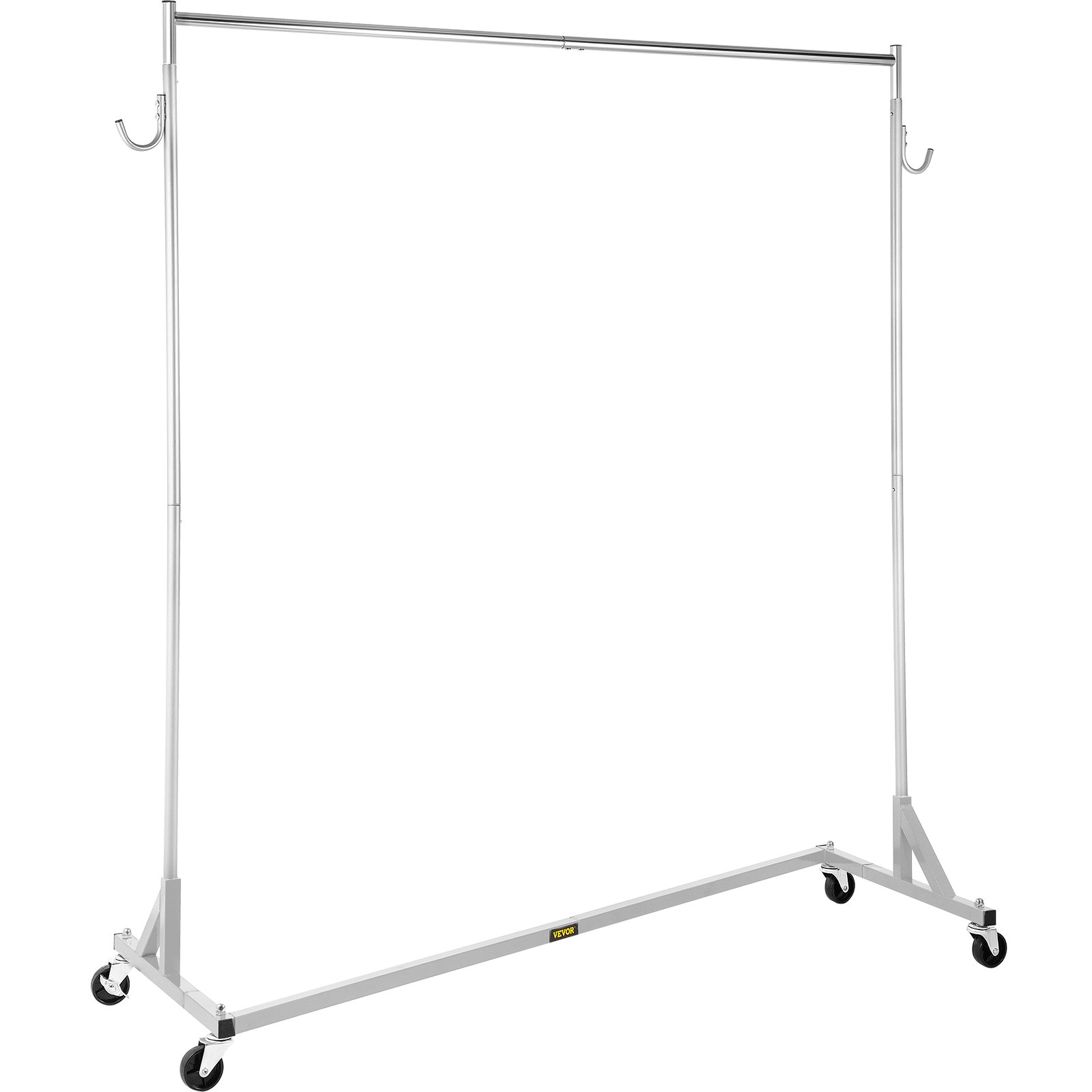 VEVOR Z Rack, Industrial Grade Z Base Garment Rack, Height Adjustable Rolling Z Rack, Sturdy