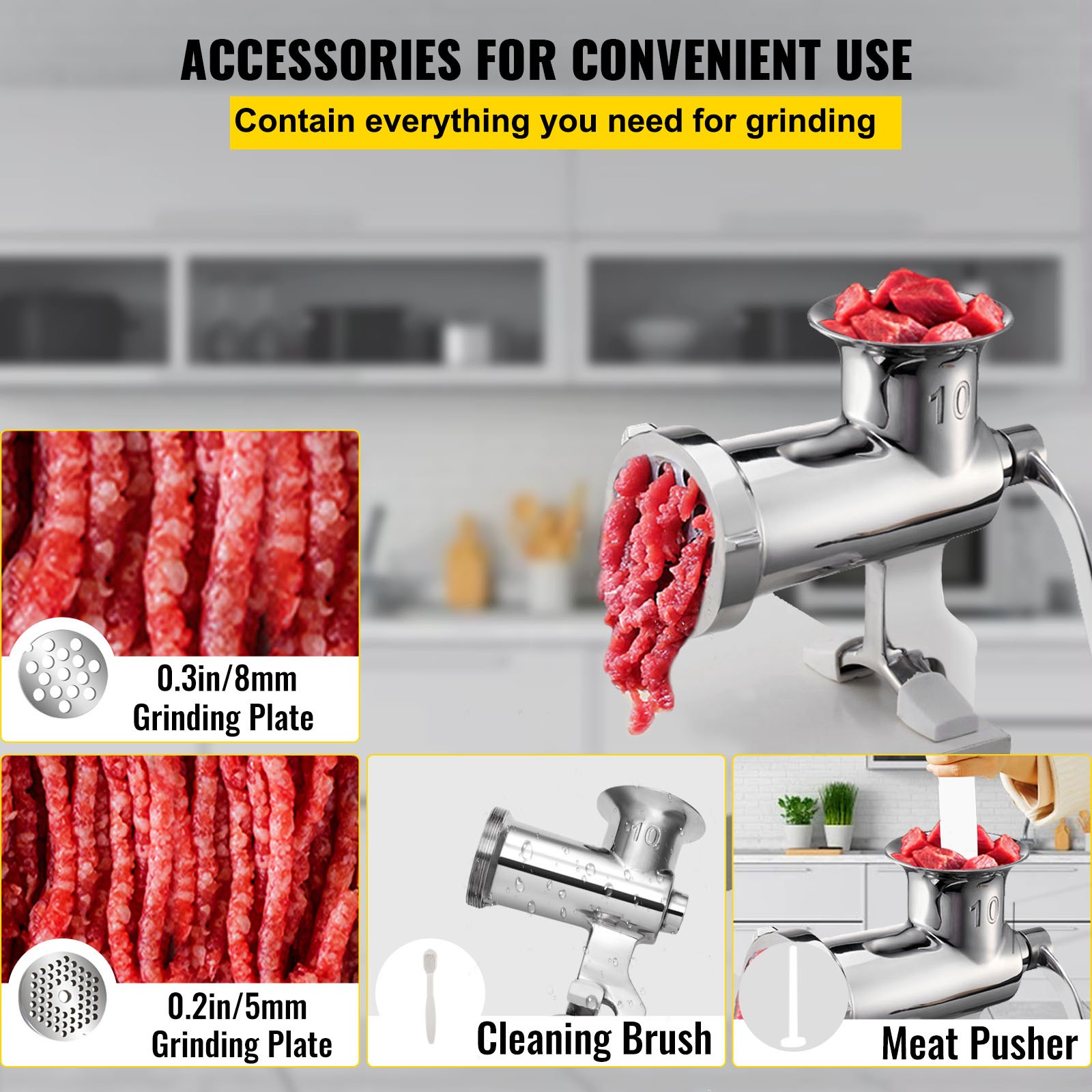 VEVOR VEVOR Heavy Duty Meat Grinder Manual Sausage Filler Stainless