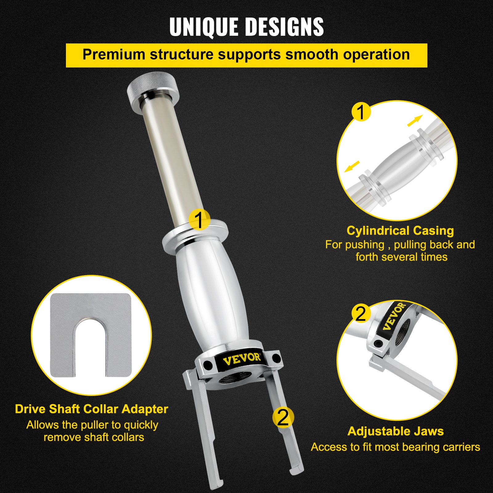 VEVOR Upper Bearing Carrier Puller, with MT0013 Drive Collar Shaft