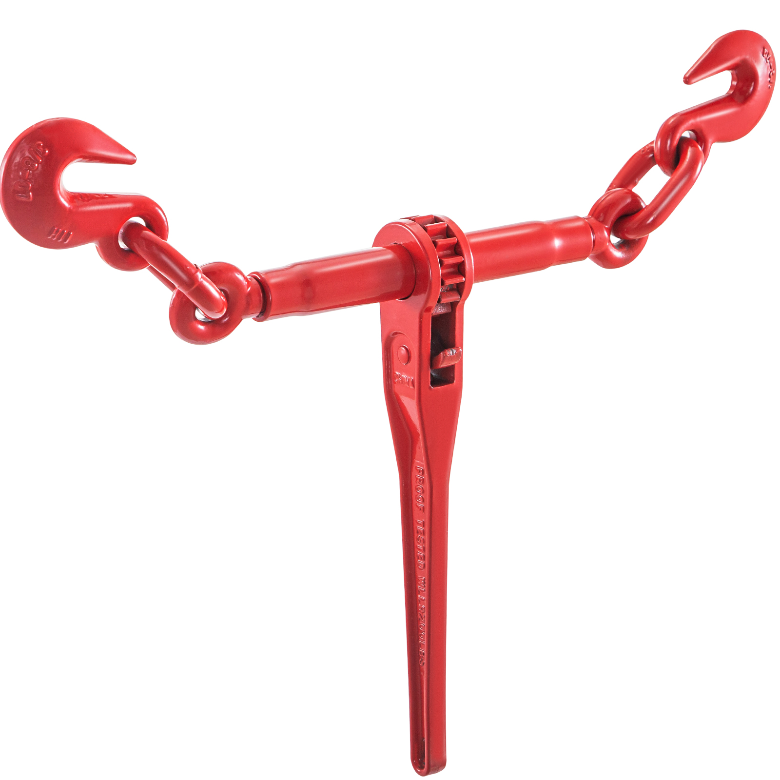 3/8 Hi-Viz Green Heavy Duty Folding Handle Ratchet Load Binder W Grab Hook 7 100 Lbs Wll Tie Down Hauling Chain Binders Flatbed Truck T