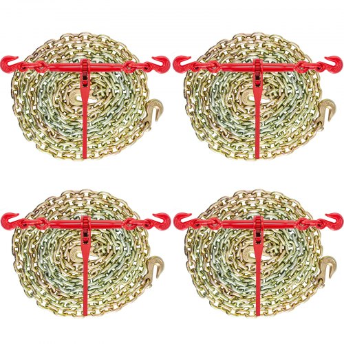 VEVOR Chain and Binder Kit 5/16in3/8in, Ratchet Load Binders 6600lbs