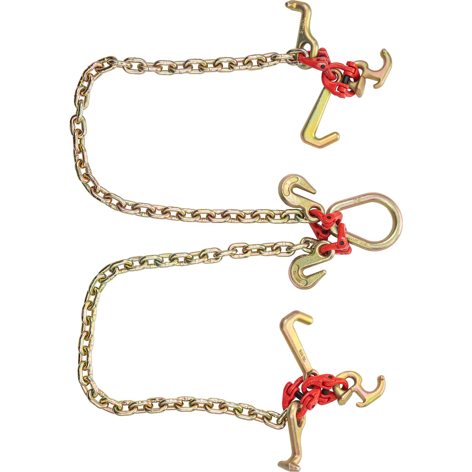 VEVOR V Bridle Chain, 5/16 in x 3 ft Tow Chain Bridle, G80 VBridle