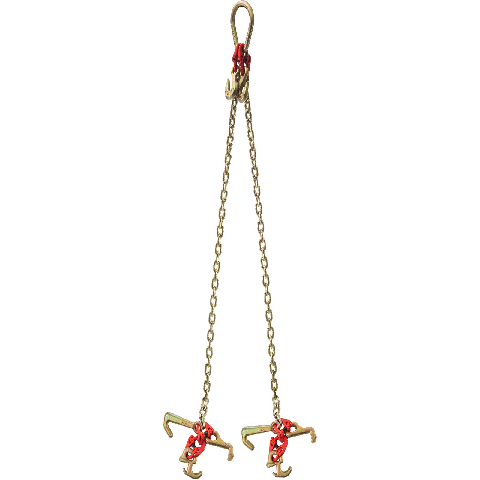 VEVOR V Bridle Chain, 5/16 in x 2 ft Tow Chain Bridle, Grade 80 V