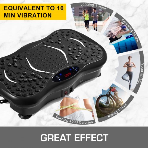 VEVOR Vibration Plate Exercise Machine,Whole Body Exercise Vibration ...