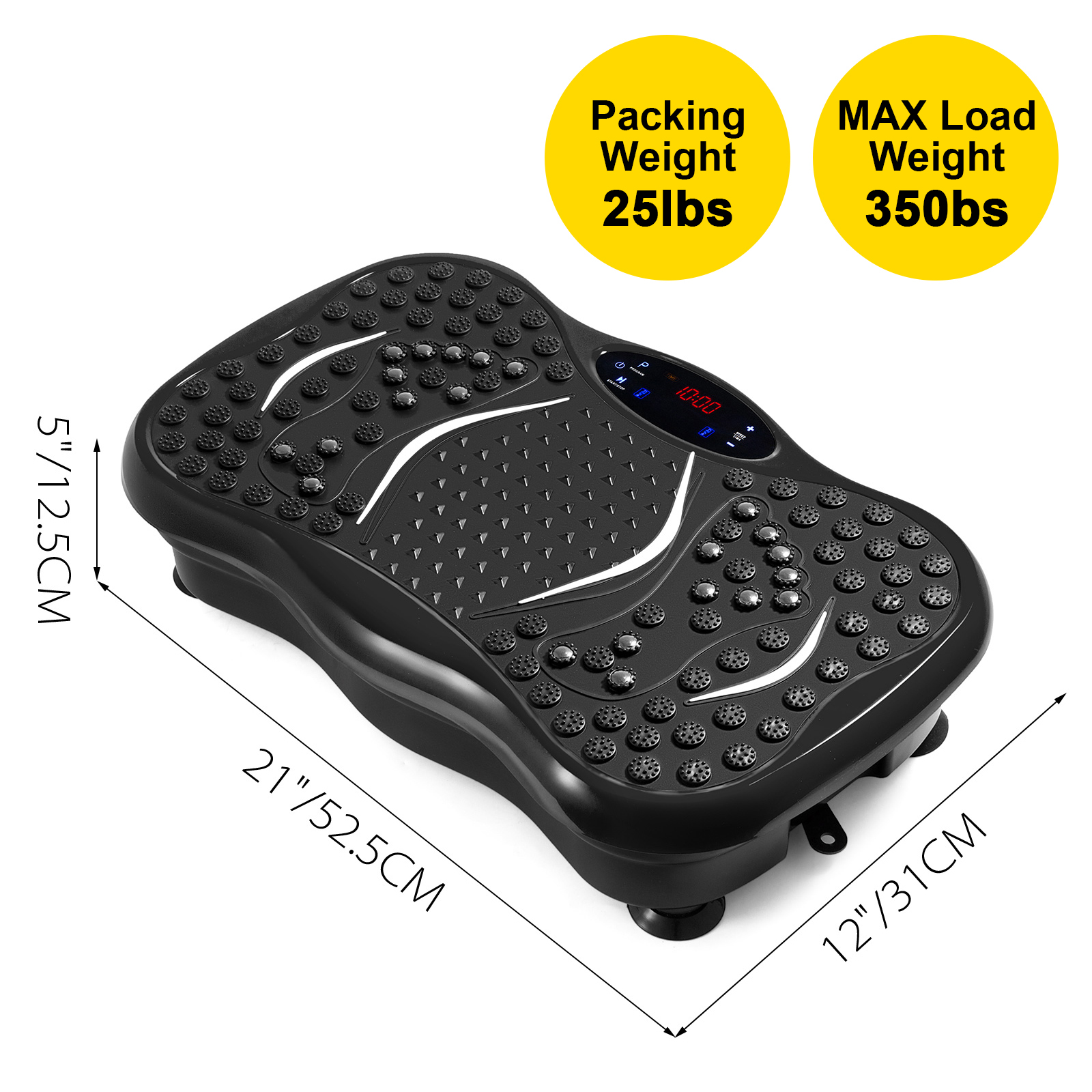 Vibration Plate Platform Full Body Exercise Fitness Trainer Machine ...